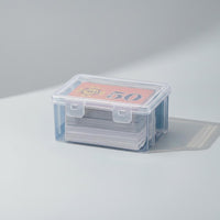 Transparent Chip Container particle-resistantproof Clear Card Storage Box multipurpose