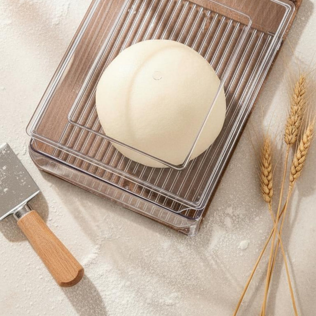 Bread Proofing Box Cold and Heat Resistant Bread Fermentation Container Plastic Bread Rising Box Included for Home Cooks