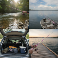 Carbon Fiber Raft Fishing Rod with Solid Tip for Shore Casting