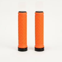 Handlebar Grips with End Caps Anti-Slip Handlebar Grips with Aluminum Clamp Textured High Friction for Cyclists, Cycling