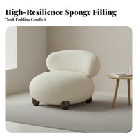 artistic design Round frameless Chair Ergonomic Design Wavy Chaise Lounge Statement Piece Indoor Furniture Deep Seat for Apartment Dwellers, Young Adults, Homeowners, Living Room, Bedroom, book alcove, Home available inice