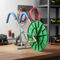 Effort-Saving Hand Crank Hose Reel Portable Manual Irrigation Hose Winder Heavy-Duty Agricultural Equipment Double Bearing Design for Gardeners