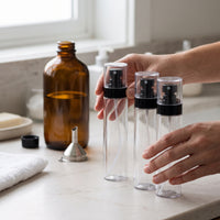 Portable Fine Mist Spray Bottle for Cosmetics, Toner, and Alcohol - Refillable Travel Atomizer