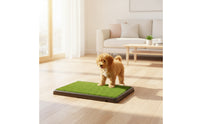 Dog Potty with Drain Drainable Pet Toilet with Hose Easy-Rinse Grass Dog Toilet for Dogs, Puppies, Apartments, Balconies