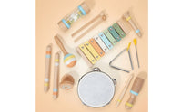 Natural Wood Wooden Musical Instrument Set Multicolor Percussion Instrument Set Sensory Interactive for Toddlers, Playroom