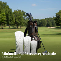 Waterproof Star Pattern Golf Club Cover Rotatable Number Label Golf Wood Headcover Scratch Protection Driver Wood Cover Padded Lining for Golfers, Adults, Women, Outdoor, Driving Range