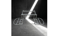 Foldable Motorcycle Cargo Rack Adjustable Rear Carrier with Side Platforms Sturdy Cargo Carrier Shelf Secure for Commuters
