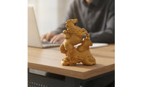 Horse Figurine Decorative Wood Figurine Auspicious Carved Ornament for Collectors, Display Shelf, Study