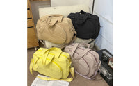 Detachable Strap Quilted Sports Bag Zippered Padded Duffel Bag