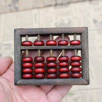 5-Rod Chinese Abacus Vintage Abacus with Gift Box Calculating Tool for Collectors, Home Decor