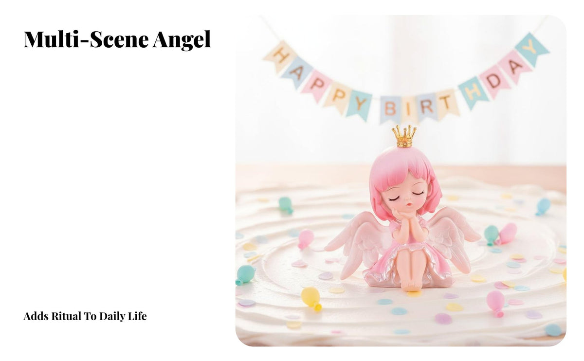 Resin Doll Ornament Modern Aesthetic Cute Girl Figure Birthday Gift Resin Doll Statue for Girls, Kids, Desktop, Bedroom, Car Dashboard