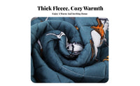 Electric Warming Device Coverlet Heat Trapping Square Warming Blanket Soft Milk Fleece Quilted Heater Table Cover for Families, Seniors, Winter Season