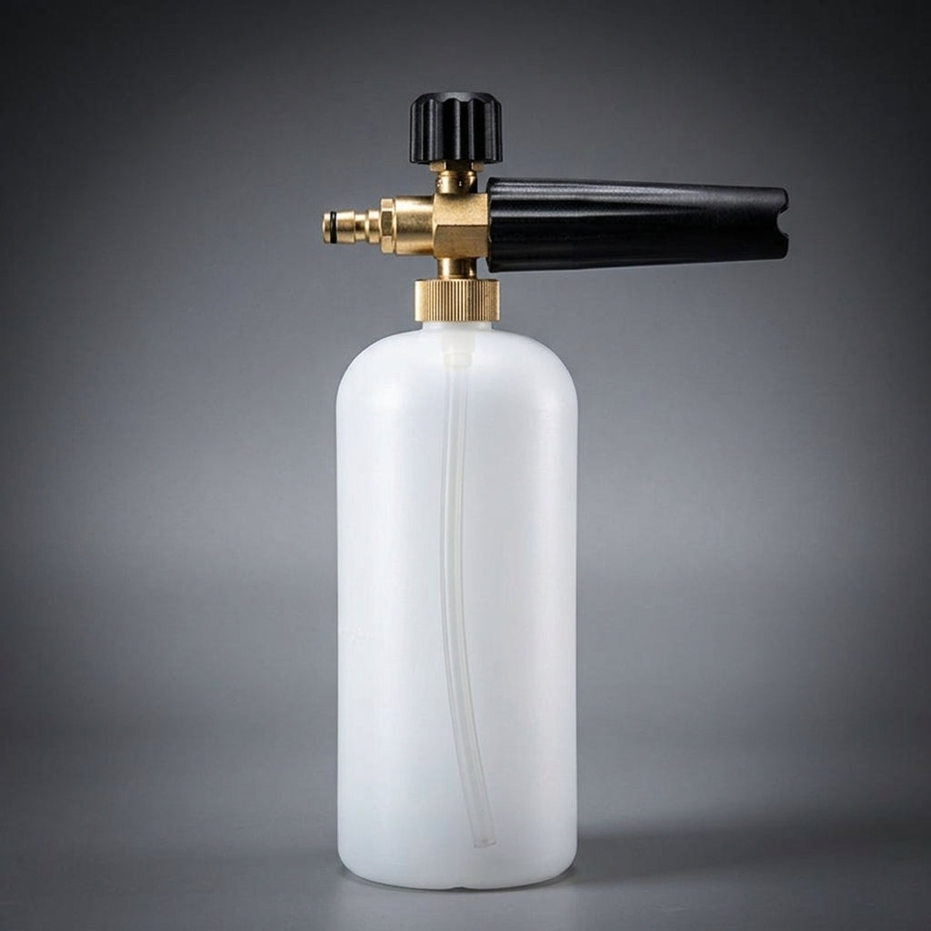 Car Cleaning Foam Sprayer for Professional Car Wash, High Pressure Foam Lance with Aluminum Alloy Nozzle, 1L Bottle Dispenser, Car Detailing Kit