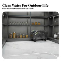 Portable Water Jug with Spigot Food Grade Material Large Capacity Water Carrier Leak-Resistant Wide Mouth Design for Campers