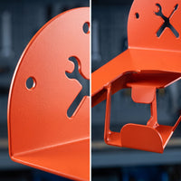 Shielding Drill Holder Space-Saving Drill Holder with Silicone Pads Heavy-Duty Wall-Mounted Tool Rack Easy to Install for DIYers, Handymen, Garage, Workshop