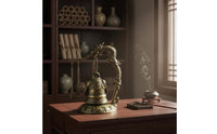 Exquisite Craftsmanship Bronze Dragon Bell Meaningful Gift Antique Bronze Bell for Office