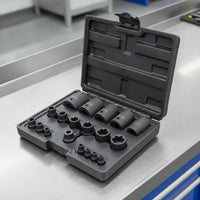 E-Hexalobular Socket Set Clear Markings E-Shaped Socket Set Organized for Mechanics, Garage