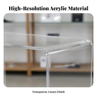 U-Shaped Display Stand Versatile Acrylic Display Stand Transparent Organizer Rack Space Saving Clear Acrylic Riser Sturdy