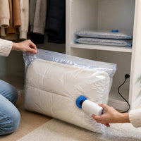 Vacuum Compression Storage Bags for Clothes and Bedding, Thickened Transparent Space Saver Bags for Travel and Home