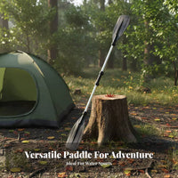 Aluminum Alloy Boat Oars Lightweight Aluminum Boat Oars Double-Headed Kayak Paddle Effortless Paddling for Small Boat Ists
