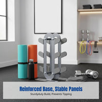 Dumbbell Rack, Multi-Functional 3-Tier Storage Stand, Home Gym Equipment, Space-Saving Organizer for Men & Women