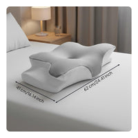 Supports Multiple Sleep Positions Butterfly Cervical Pillow Skin-Friendly Material Butterfly Shaped Neck Pillow Armrest Cutouts for Back Sleepers