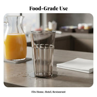 Food Grade Shatterproof Drinking Cup Lightweight Reusable Plastic Tumbler Safe for Children, Families, Restaurant, Kitchen, Daily Use