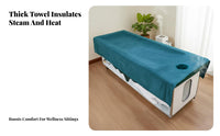 Warm Compress Blanket Spa Cover Highly Absorbent Massage Table Blanket Non-Pilling Microfiber Spa Towel for Beauticians, Beauty Salons, Spas