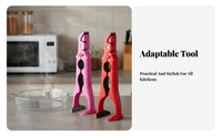 Triple-Function Anti-Scald Gripper Bottle Unseal Er Function Triple-Function Plate Grabber Multifunctional Pot Pan Gripper