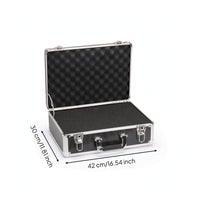 Aluminum Tool Box Safeguarding Hardhard-Shell Container with Foam Hard Carrying Case with Foam Insert Long-Lasting Heavy-Duty