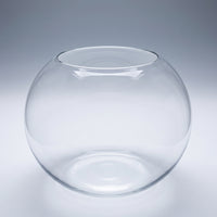 Glass Bowl with Thickened Body Versatile Spherical Fishes Bowl Easy to Clean Glassware for Simplicity Lovers, Tabletop, Desk