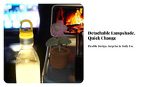 Water Bottle Cap Light Portable LED Camping Light Hanging Lamp for Hikers, Backpackers, Hiking