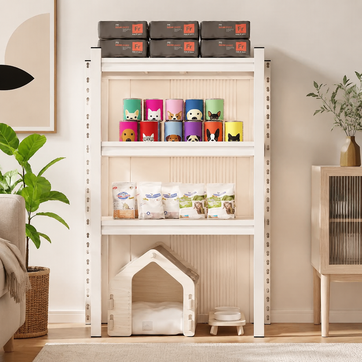 pet food storage rack