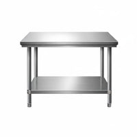 Easy to Clean Stainless Steel Work Table Rust Proof Stainless Steel Workbench Heat Resistant Kitchen Food Prep Table Unrestricted Standing Design for Restaurant Owners, Home Cooks, Homeowners, Bakery, Bar, Warehouse, Garage