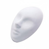 PVC Plastic Mask Easy to Paint Blank White Mask DIY Project for Crafters, Adults