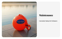 Inflatable Tow Float Provides Buoyancy Inflatable Swim Buoy Thickened Material Swimming Float for Swimmers, Triathletes, Sea, Seas, Lakes