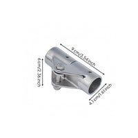 Bimini Swivel Joint Stainless Steel 316 Swivel Joint Pipe Connector Clamp-Style Hinge Connector Polished Silver Bimini Top Hinge