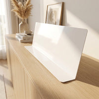 L-Shaped Divider and Desk Baffle, 1.8mm PVC Desk Partition for Home Office Workspace, 90 Degree Edge Protector and Desk Divider, 40cm Length