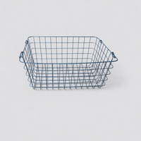 Laundry Basket with Metal Wire Mesh for Bedroom Storage, Low Carbon Steel for Shelves, Wall Hanging or Freestanding Design