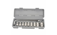 Compact Socket Wrench Set Portable Socket Set with Case Easy to Identify Tool Kit Corrosion-Resistant for Diyers, Mechanics, Garage