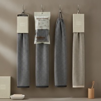 Japanese Exfoliating Bath Towel Long Back Scrubber for Men and Women, Painless Mud Removal Sauna Towel