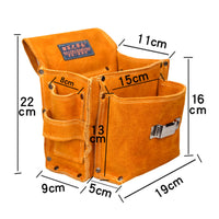 Waist Tool Pouch Rivet-Reinforced Nail Pouch Sturdy for Carpentry, Electricians