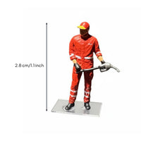 1:64 Gas Station Set Hand-Painted Model Accessory DIY Toy Scene for Hobbyists