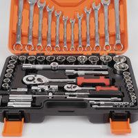 Portable Mechanics Tool Set Compact Socket and Ratchet Set Long-Lasting Bit Driver Comfortable for DIYers