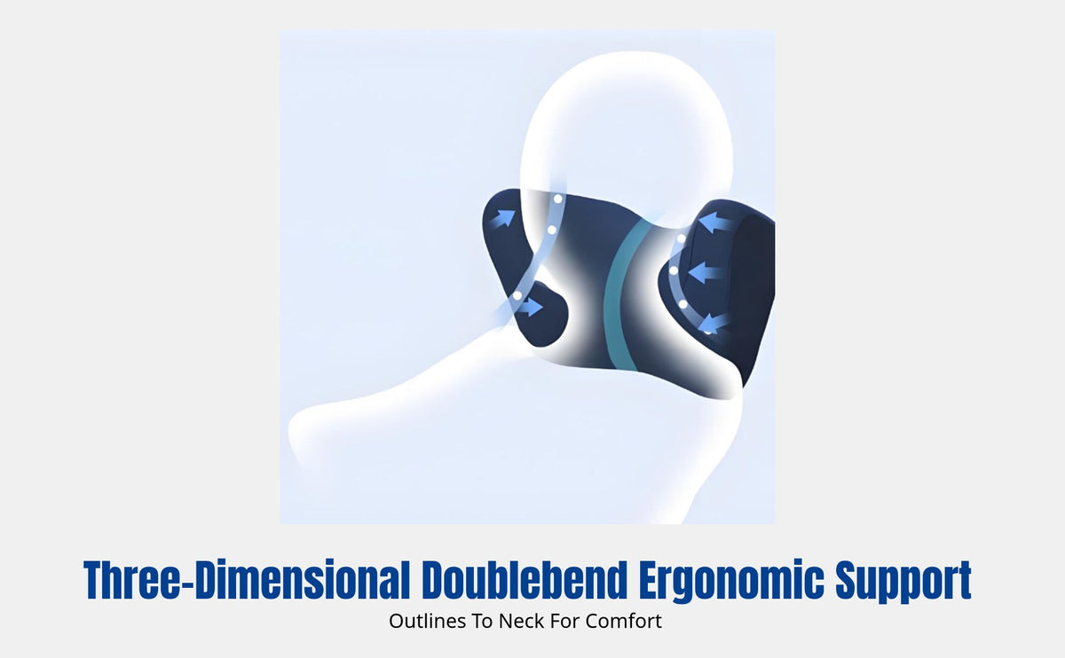 Car Headrest Neck Support Pillow, Viscoelastic Foam, Universal Car Seat Accessory, Ergonomic Design, Comfortable Rest