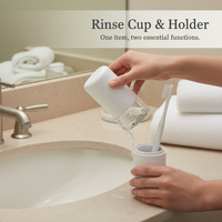Portable Travel Toothbrush Toothpaste Holder and Rinse Cup Set