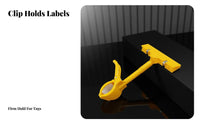 Display Clip 360° Rotation Hook-on Tag Holder Adjustable Angle Rotatable Sign Clamp for Retailers, Shop Owners, Supermarkets, Shopping Malls