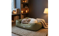 Bolstered Dog Bed Cuddly Cat Sofa Bed Supportive for Dogs