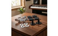 12 Pieces Hand-Tightened Drum Accessory Kit Universal Drum Replacement Parts Zinc Alloy Cymbal Stand Wing Nuts Easy to Install for Drummers, Percussionists, Stage, Rehearsal Studio, Music School