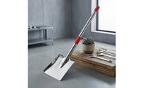 Stainless Steel Telescopic Shovel Single-Piece Construction Extendable Handle Shovel Metal Blade Extendable Handle Trowel Polished Silver
